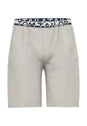TOM TAILOR Bermudas Loungehose Grau/Hellgrau/Khaki/Beige