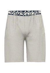 TOM TAILOR Bermudas Loungehose Grau/Hellgrau/Khaki/Beige