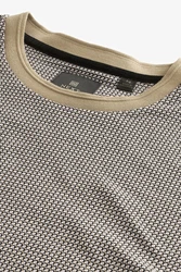 Next T-Shirt mit geometrischem Muster Beige/Braun/Dunkelgrün/Khaki/Grau