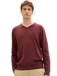 TOM TAILOR Strickpullover V-Neck (1-tlg) 