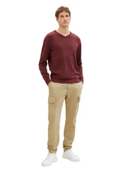 TOM TAILOR Strickpullover V-Neck (1-tlg) 