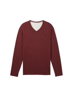 TOM TAILOR Strickpullover V-Neck (1-tlg) TOM TAILOR Strickpullover V-Neck (1-tlg)