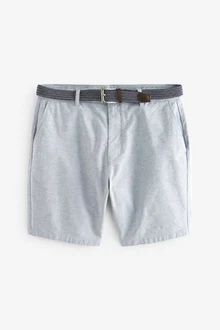 Next Chinoshorts Oxford-Shorts mit Gürtel Next Chinoshorts Oxford-Shorts mit Gürtel