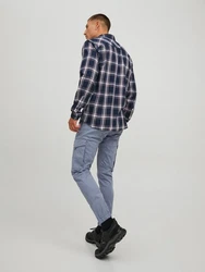 Jack & Jones 5-Pocket Hose Grau/Blau/Dunkelblau