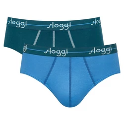 sloggi Slip Herren Slips Start midi C2P box (2er Pack) Blau/Hellblau/Grün/Türkis