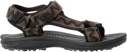 Jack Wolfskin WAVE BREAKER Sandale mit Klettverschluss Dunkelbraun/Grau/Beige/Orange/Dunkelgrau/Creme/Braun/Khaki/Schwarz