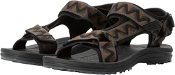 Jack Wolfskin WAVE BREAKER Sandale mit Klettverschluss Dunkelbraun/Grau/Beige/Orange/Dunkelgrau/Creme/Braun/Khaki/Schwarz