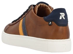 RIEKER Sport Sneaker Braun/Orange/Dunkelbraun