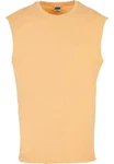 URBAN CLASSICS T-Shirt Open Edge Sleeveless Tee Orange/Gelb/Braun