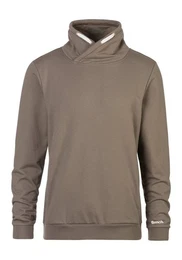 Sweatshirt mit groem Stehkragen aus einer Baumwollmischung