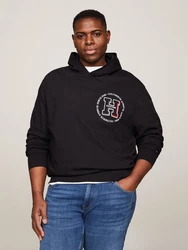 Tommy Hilfiger Big & Tall Hoodie BT-HILFIGER H ROUNDEL HOODY Schwarz/Rosa/Rot