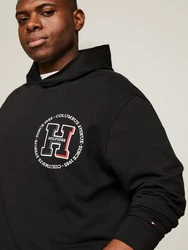 Tommy Hilfiger Big & Tall Hoodie BT-HILFIGER H ROUNDEL HOODY Schwarz/Rosa/Rot