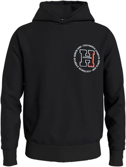 Tommy Hilfiger Big & Tall Hoodie BT-HILFIGER H ROUNDEL HOODY Schwarz/Rosa/Rot