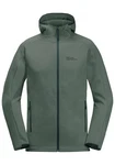 Jack Wolfskin Fleecejacke ALPGRAT HOODED FZ Hellgrün/Grün/Dunkelgrün