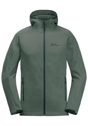 Jack Wolfskin Fleecejacke ALPGRAT HOODED FZ Hellgrün/Grün/Dunkelgrün