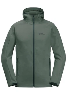 Jack Wolfskin Fleecejacke ALPGRAT HOODED FZ Hellgrün/Grün/Dunkelgrün