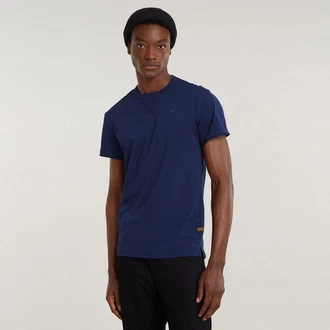 G-STAR T-Shirt 'Nifous' Dunkelblau/Blau/Lila