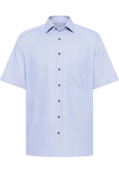 Eterna Kurzarmhemd COMFORT FIT NON IRON Hellblau/Blau/Lila