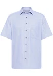 Eterna Kurzarmhemd COMFORT FIT NON IRON Hellblau/Blau/Lila