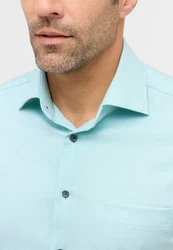 Eterna Kurzarmhemd MODERN FIT NON IRON Blau/Hellblau