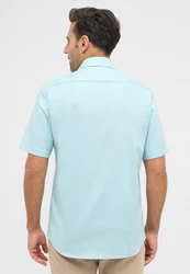 Eterna Kurzarmhemd MODERN FIT NON IRON Blau/Hellblau