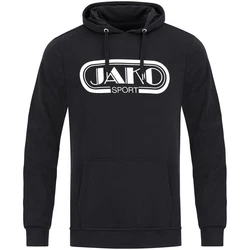 Jako Kapuzensweat Retro Grau/Dunkelblau/Gelb/Schwarz