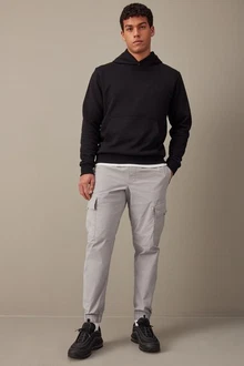 Next Utility-Cargohose Regular Tapered Schwarz/Grau/Dunkelgrau/Hellgrau/Khaki/Lila