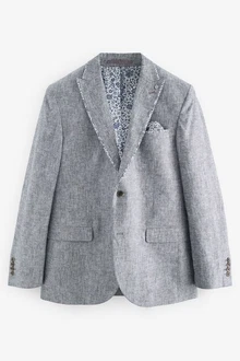 Next Leinensakko Leinen-Blazer Slim Fit Next Leinensakko Leinen-Blazer Slim Fit
