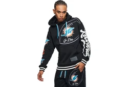 Recovered Kapuzenpullover NFL Teams Schwarz/Rosa/Creme