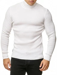 Red Bridge Herren Rollkragen Pullover Sweatshirt Strickpullover Weiß/Creme