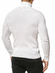 Red Bridge Herren Rollkragen Pullover Sweatshirt Strickpullover Weiß/Creme