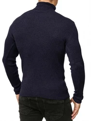 Red Bridge Herren Rollkragen Pullover Sweatshirt Strickpullover Dunkelblau