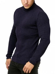 Red Bridge Herren Rollkragen Pullover Sweatshirt Strickpullover Dunkelblau