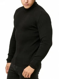 Strickpullover Red Bridge Herren Strickpullover Rollkragen- Pullover Soft Basic