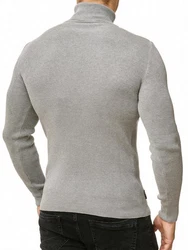 Red Bridge Herren Rollkragen Pullover Sweatshirt Strickpullover Rot