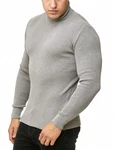 Red Bridge Herren Rollkragen Pullover Sweatshirt Strickpullover Rot