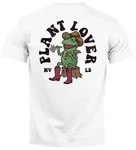 Neverless Print-Shirt Backprint T-Shirt Herren Rücken Druck Brustlogo Plant Lover Braun/Lila/Khaki/Dunkelgrün/Dunkelrot