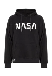 RedBridge Herren Kapuzenpullover Hoodie NASA Schwarz