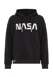 RedBridge Herren Kapuzenpullover Hoodie NASA Schwarz