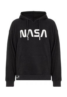 RedBridge Herren Kapuzenpullover Hoodie NASA Schwarz