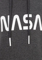 RedBridge Herren Kapuzenpullover Hoodie NASA Hellgrau/Dunkelgrau