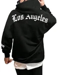 RMK Kapuzenpullover Hoodie Langarmshirt Los Angeles Schwarz/Gold/Blau/Grau