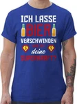 Shirtracer T-Shirt Ich lasse Bier verschwinden was ist deine Superkraft Party & Alkohol Herren Blau/Gold/Dunkelblau/Hellblau/Braun