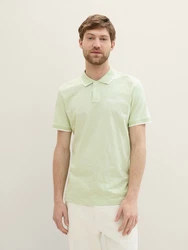 TOM TAILOR Poloshirt mit Logoprint Hellgrün/Grün