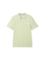 TOM TAILOR Poloshirt mit Logoprint Hellgrün/Grün