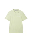 TOM TAILOR Poloshirt mit Logoprint Hellgrün/Grün