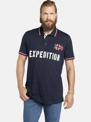 Jan Vanderstorm Poloshirt Doppelpack JOHAN Creme/Dunkelblau/Weiß/Rot