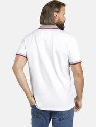 Jan Vanderstorm Poloshirt Doppelpack JOHAN Dunkelrot/Creme/Weiß/Rot/Grau/Dunkelblau/Hellgrau