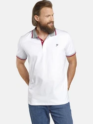 Jan Vanderstorm Poloshirt Doppelpack JOHAN Dunkelrot/Creme/Weiß/Rot/Grau/Dunkelblau/Hellgrau