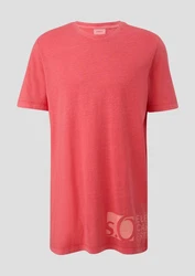 s.Oliver Kurzarmshirt T-Shirt mit Logo-Patch 